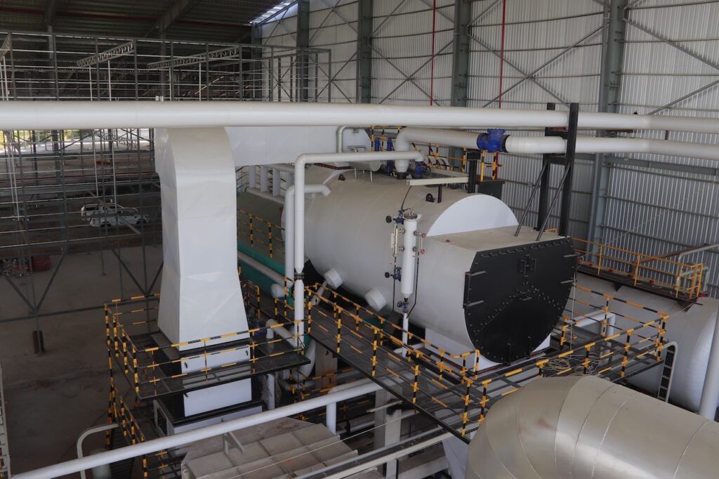 lò hơi tầng sôi đốt trấu