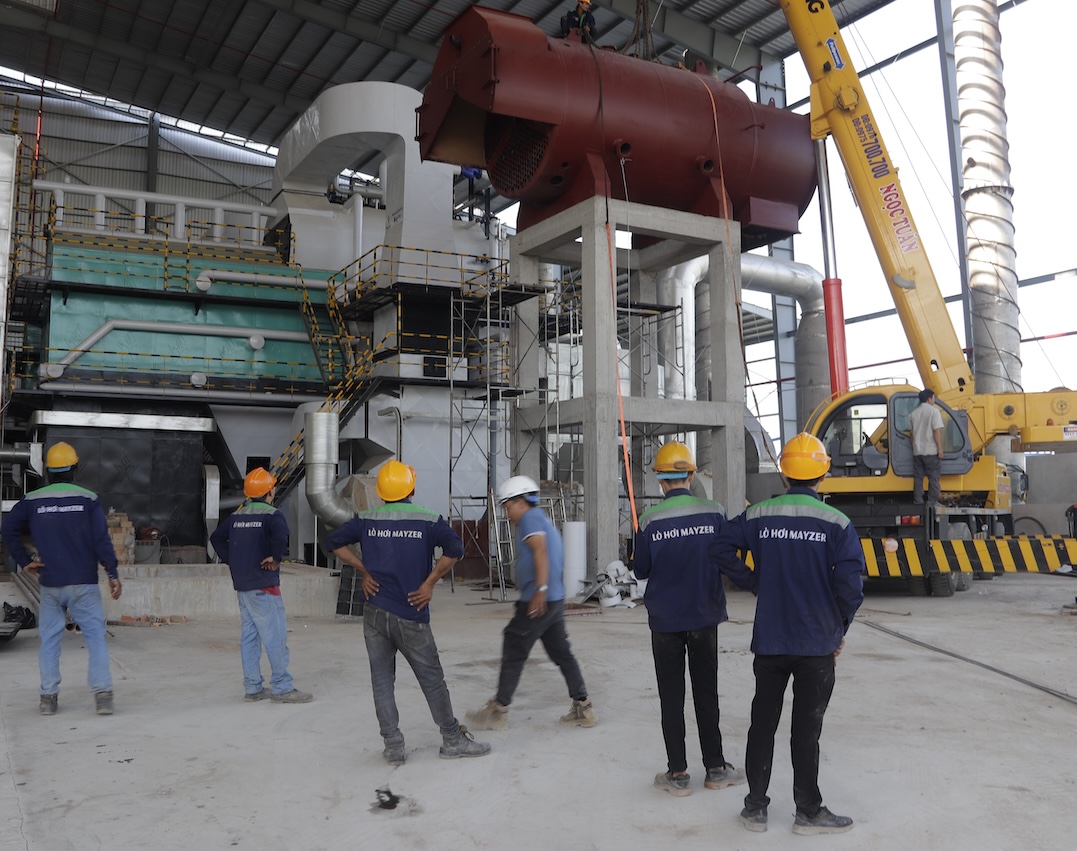 lắp đặt lò hơi tầng sôi